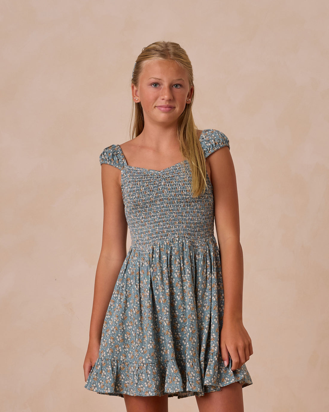 Rylee + Cru Teen Kalina Dress - Blue Floral