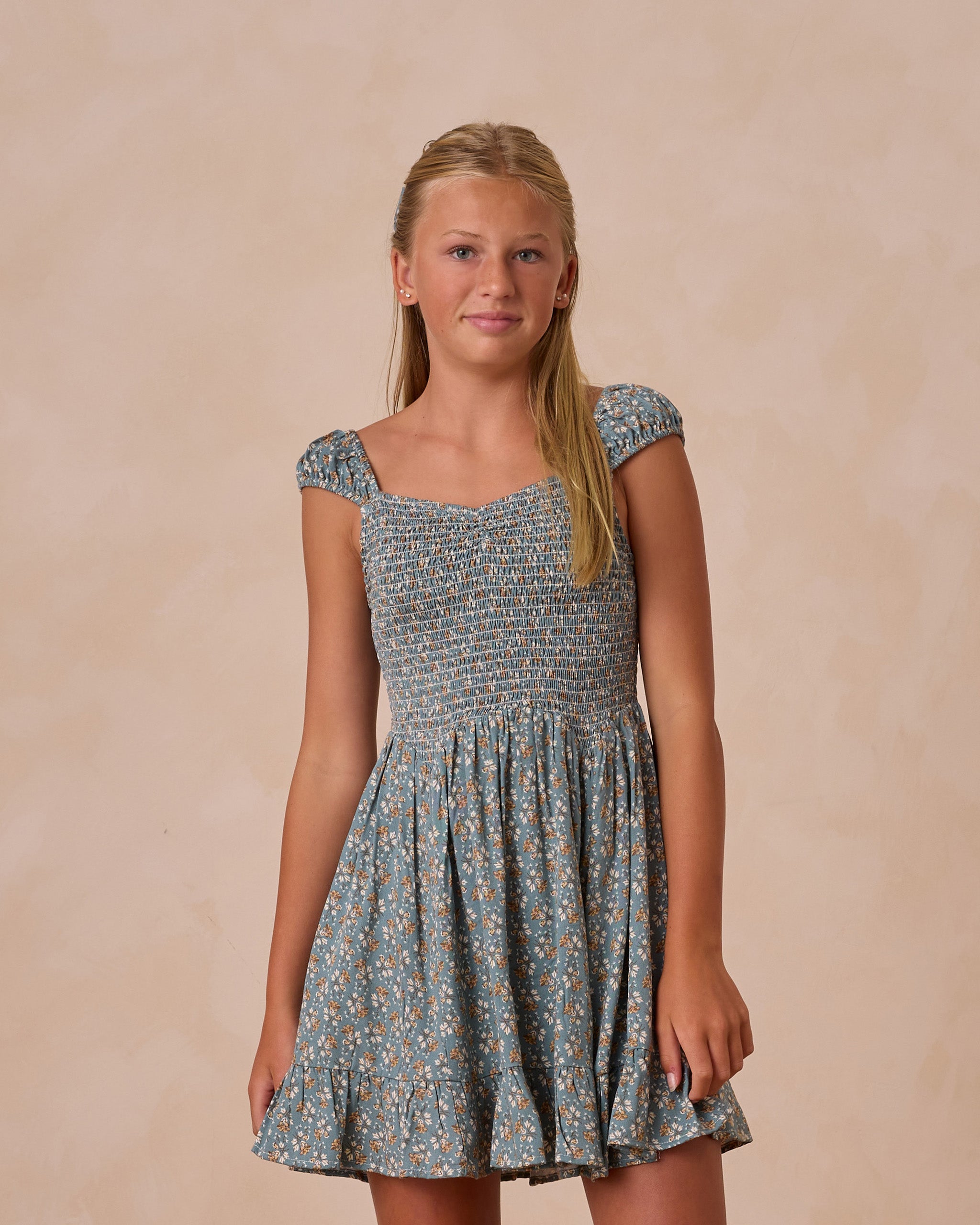 Rylee + Cru Teen Kalina Dress - Blue Floral
