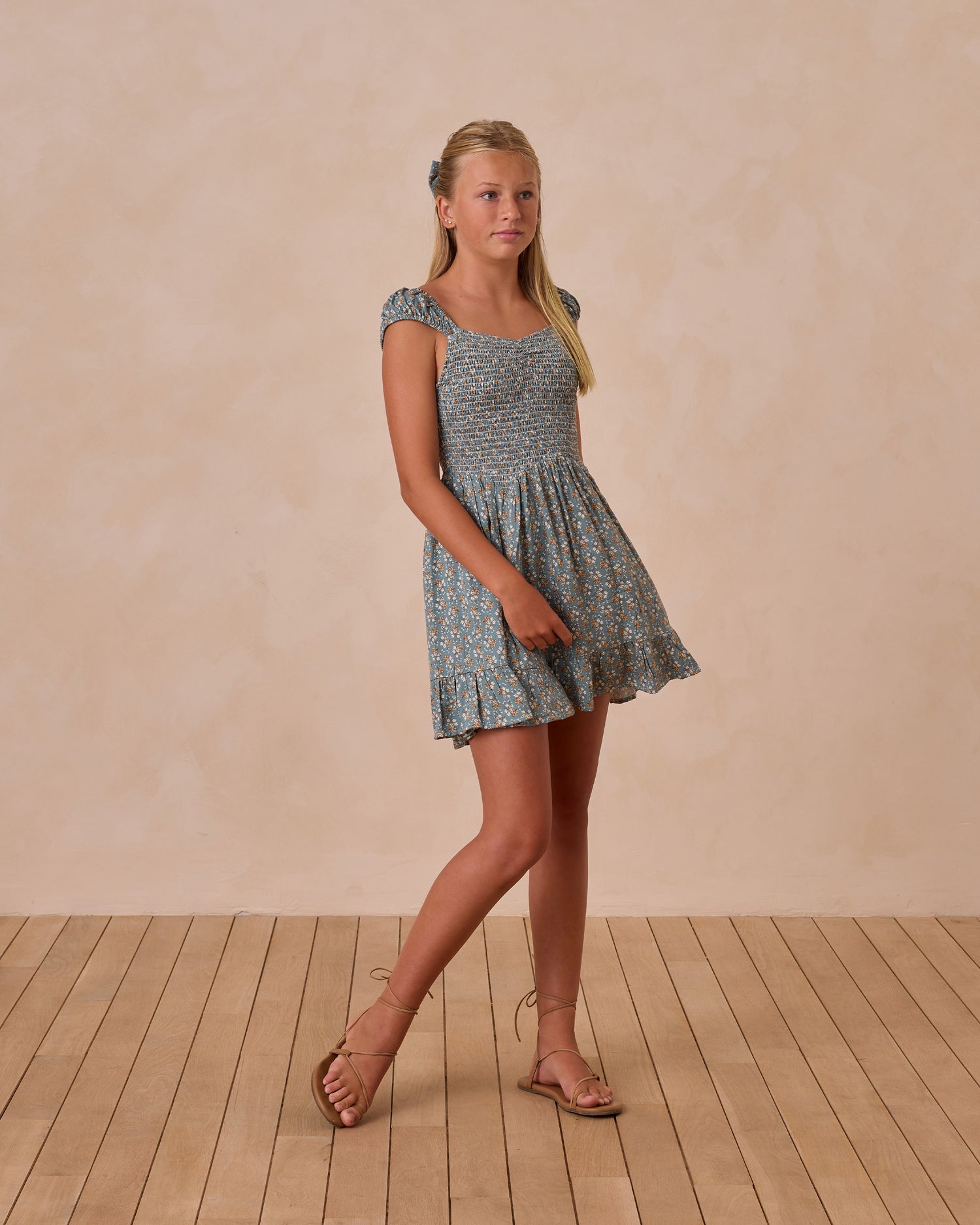 Rylee + Cru Teen Kalina Dress - Blue Floral