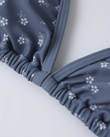 Rylee + Cru Teen Triangle Bikini Set - Ditsy