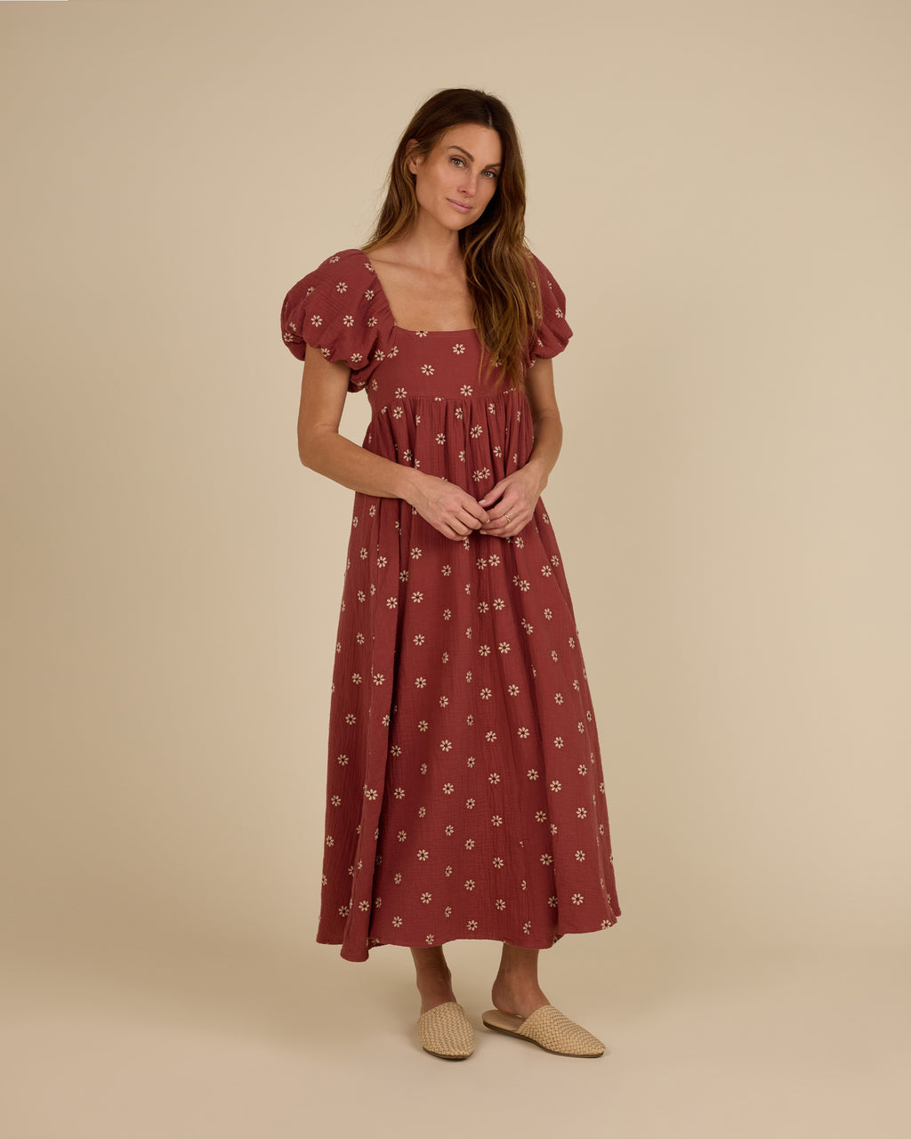 Rylee + Cru Women Oceane Dress - Embroidered Daisy