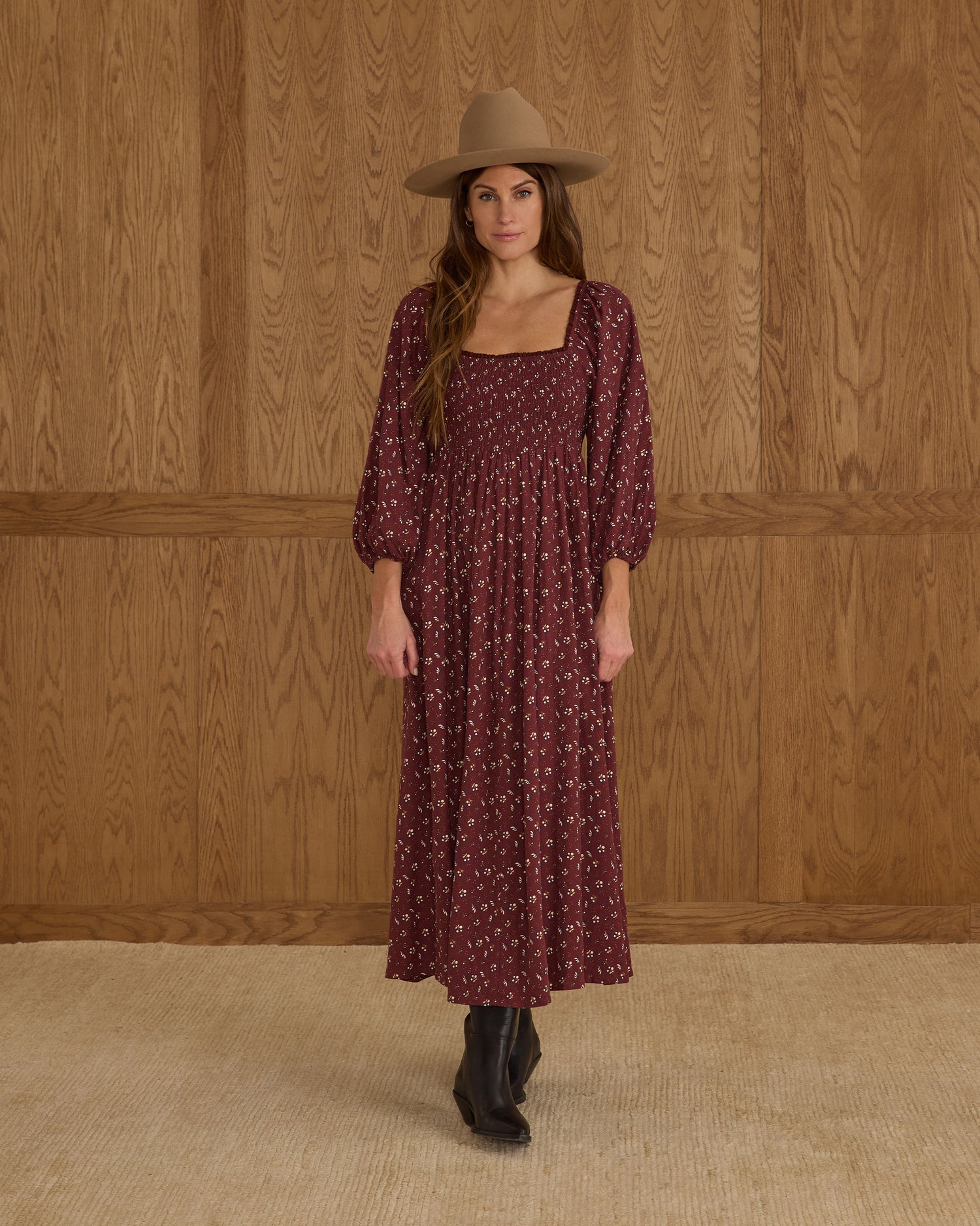 Rylee + Cru Women Della Dress - Harvest Berry