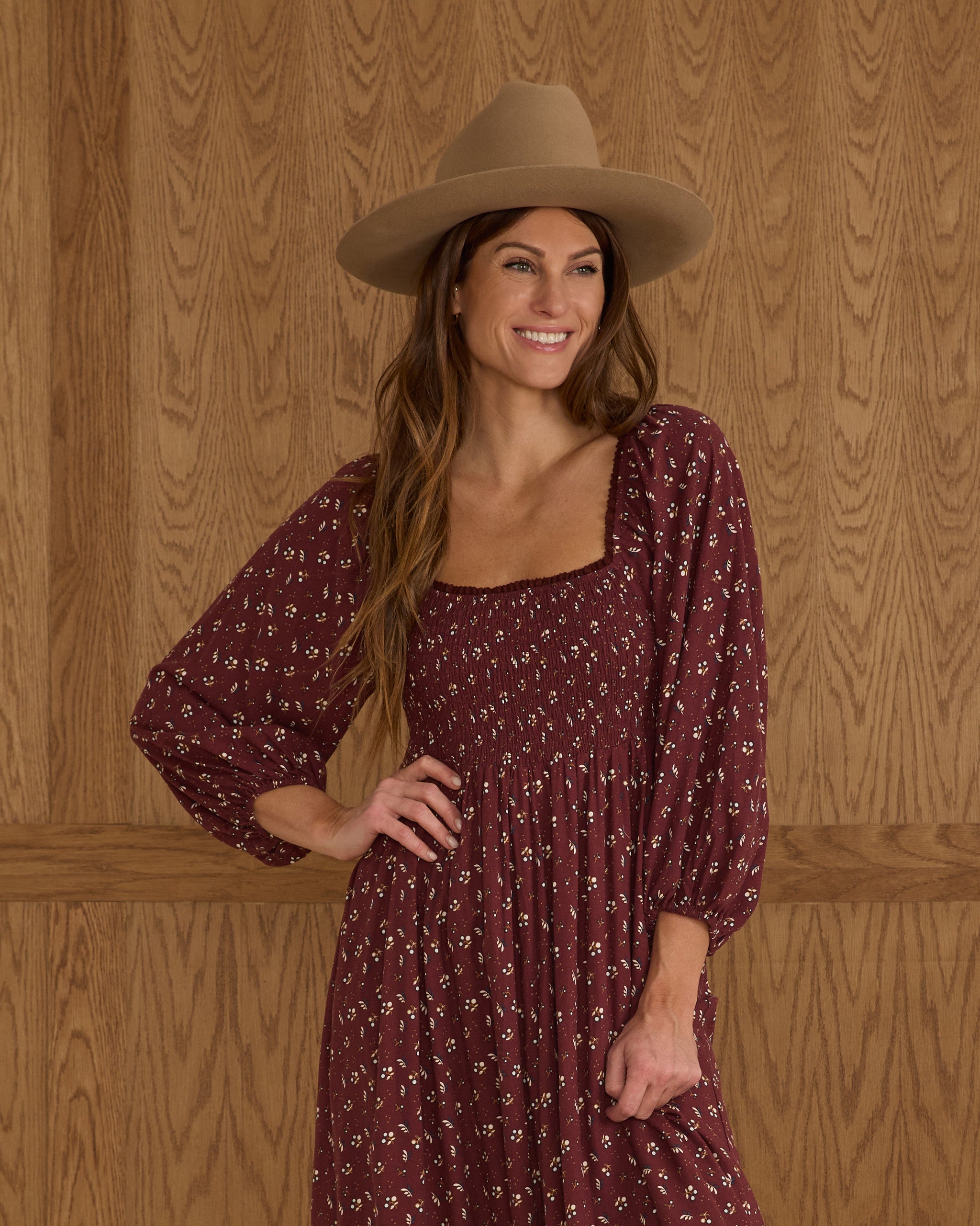 Rylee + Cru Women Della Dress - Harvest Berry
