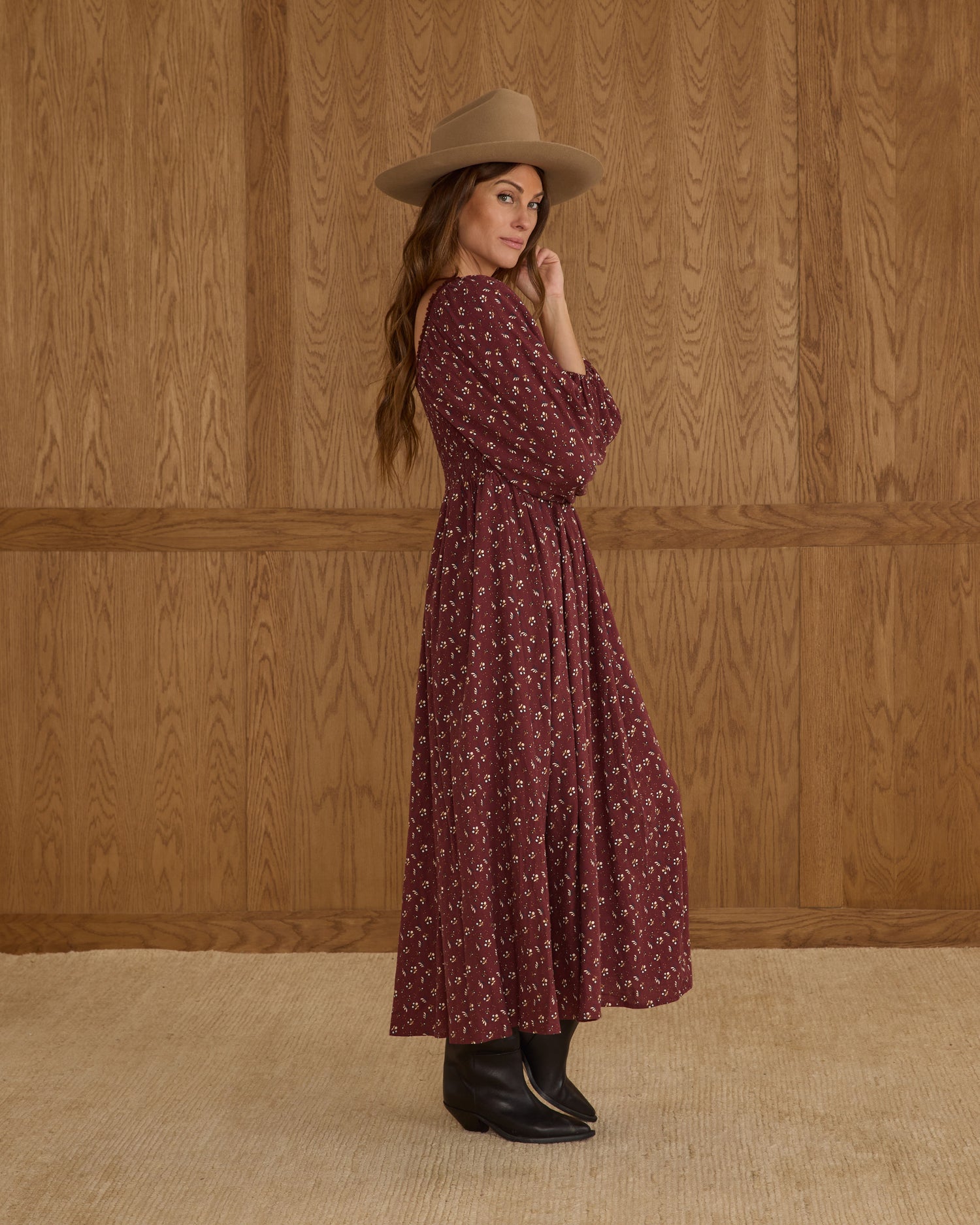 Rylee + Cru Women Della Dress - Harvest Berry