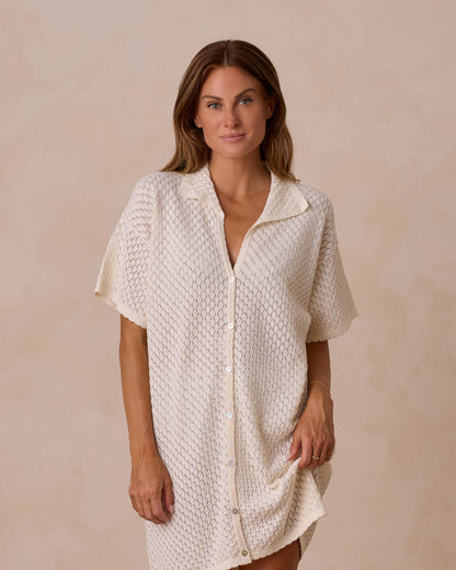 Rylee + Cru Women Crochet Cover Up - Ivory