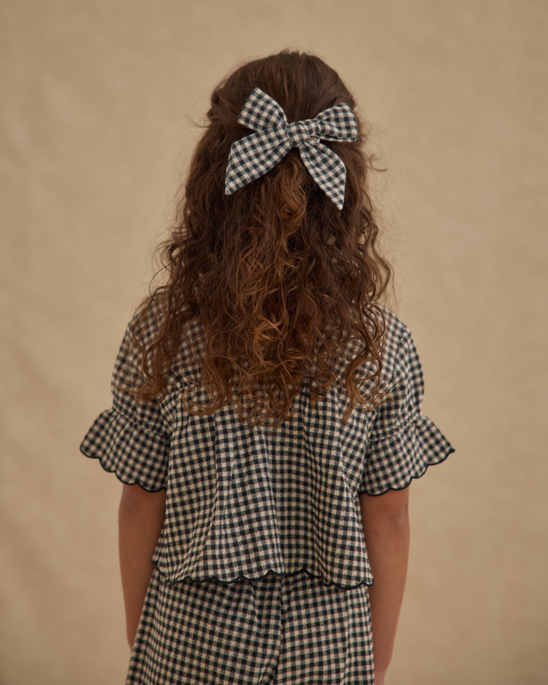 Rylee + Cru Bow - Black Gingham