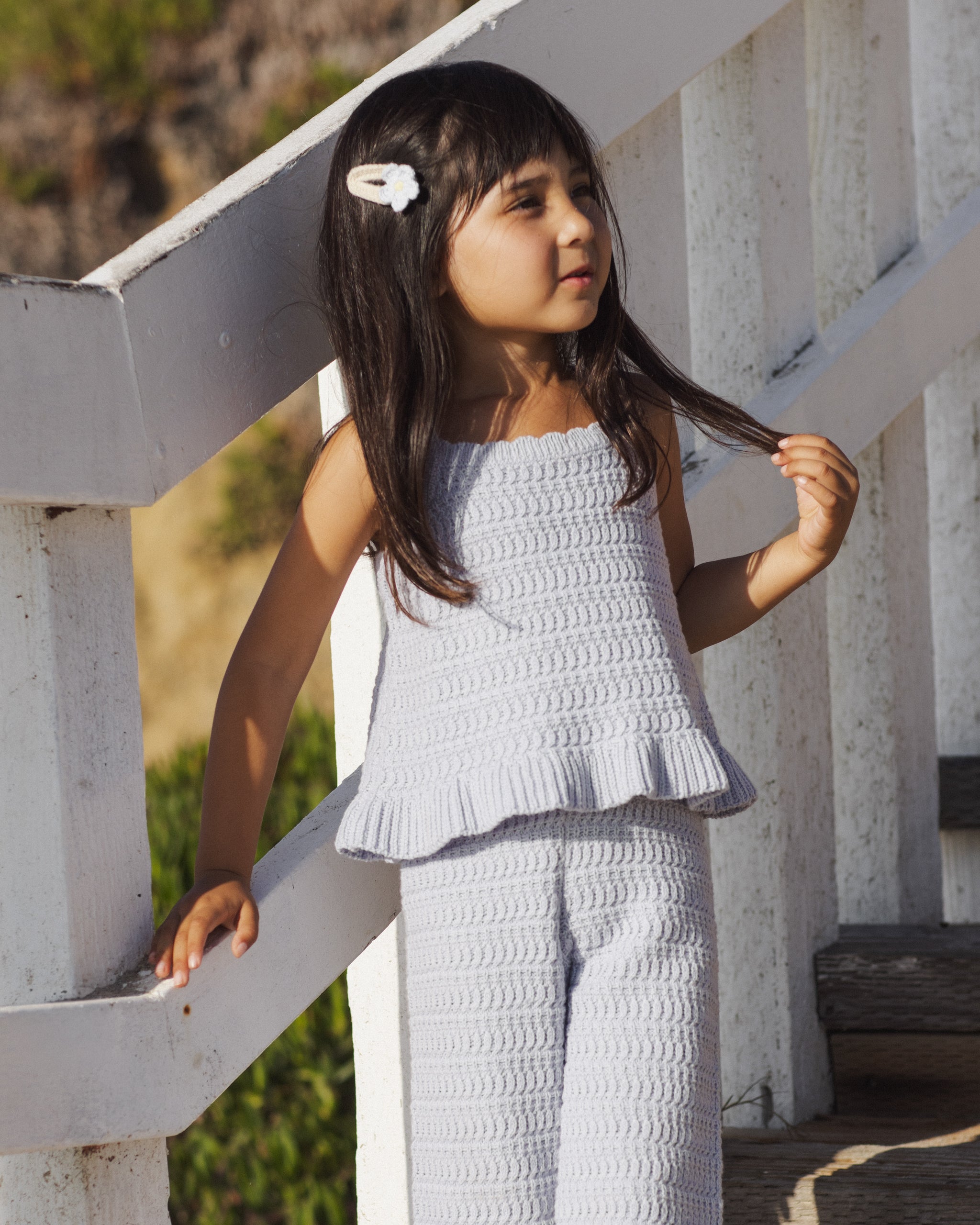 Rylee + Cru Mari Knit Set - Periwinkle