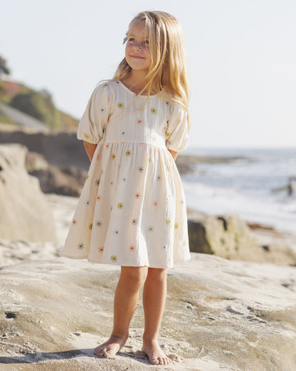 Rylee + Cru Marley Dress - Embroidered Daisies