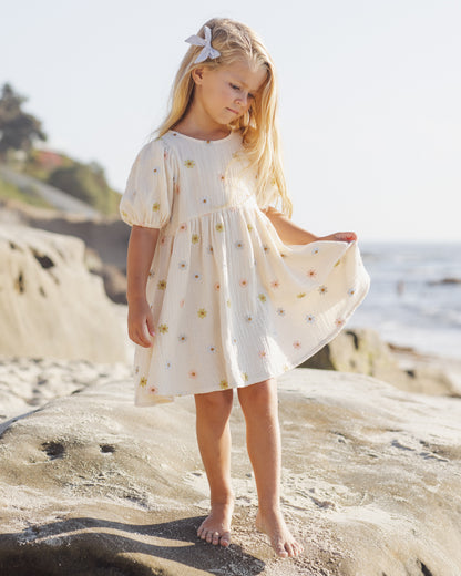Rylee + Cru Marley Dress - Embroidered Daisies