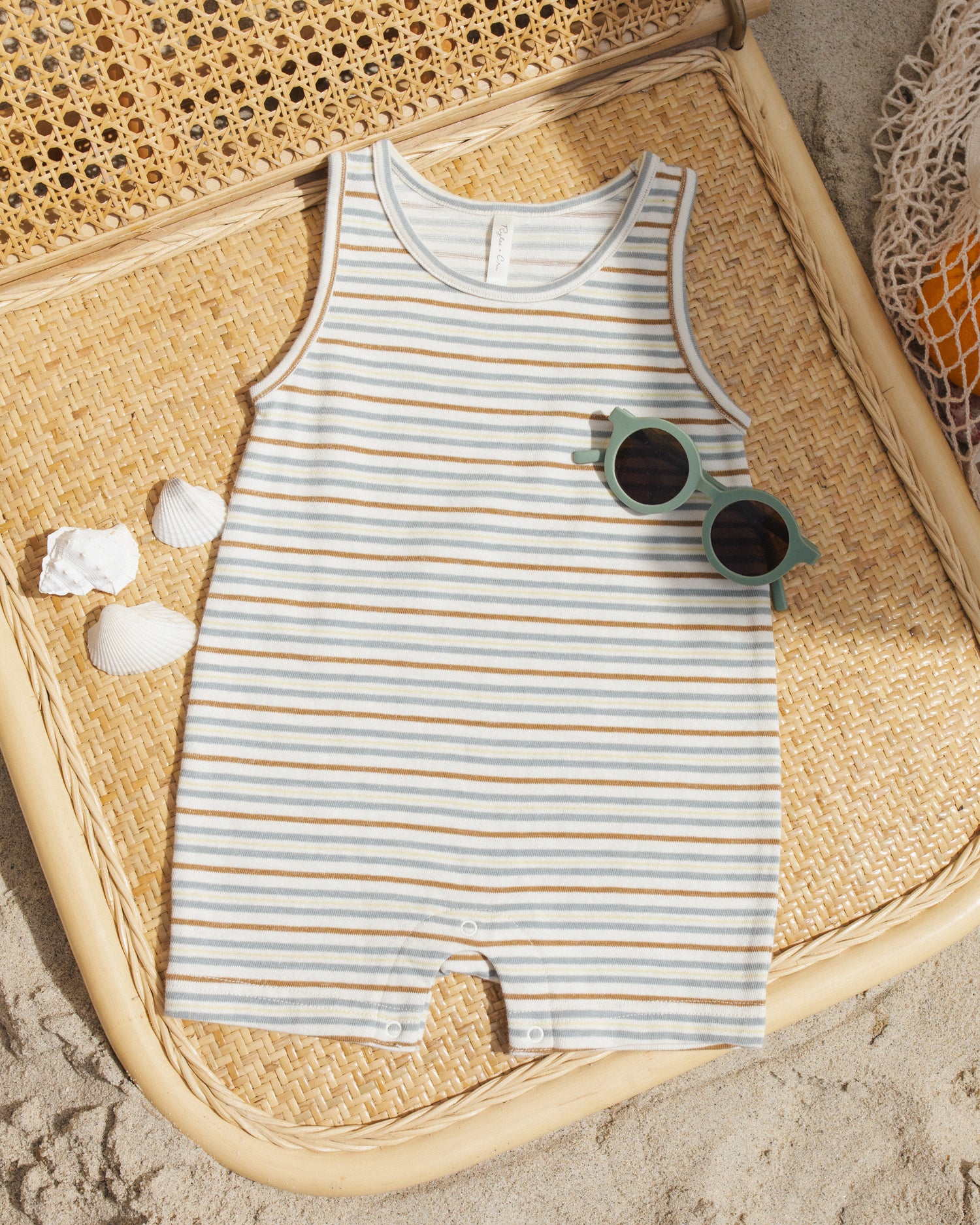 Rylee + Cru Sleeveless One-Piece - Vintage Stripe