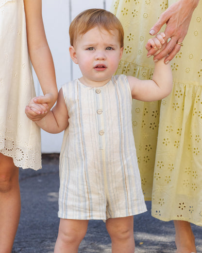 Rylee + Cru Mavrick Romper - Sea Stripe