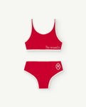 The Animals Observatory Triton Kids Swimsuit - Red