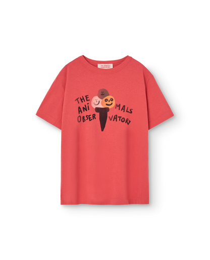 The Animals Observatory Big Rooster Kid T-shirt - Red