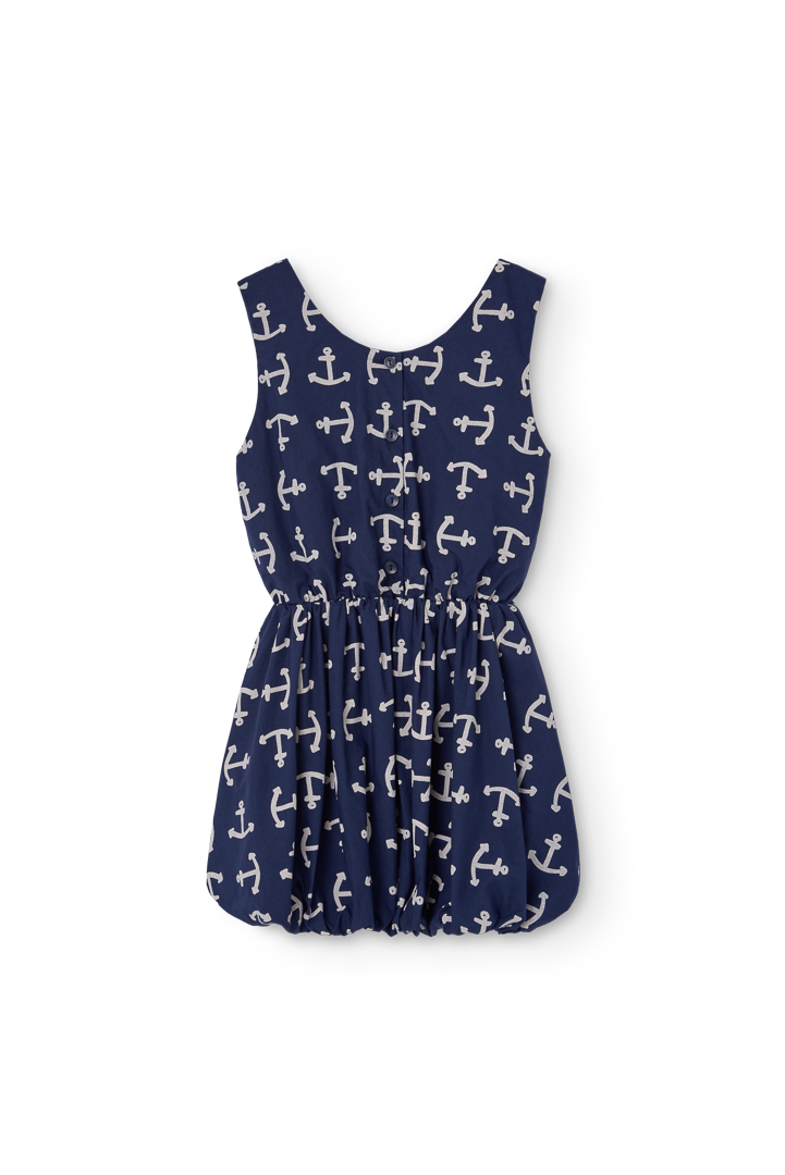 The Animals Observatory - Flamingo organic cotton dress - Girl - Navy blue