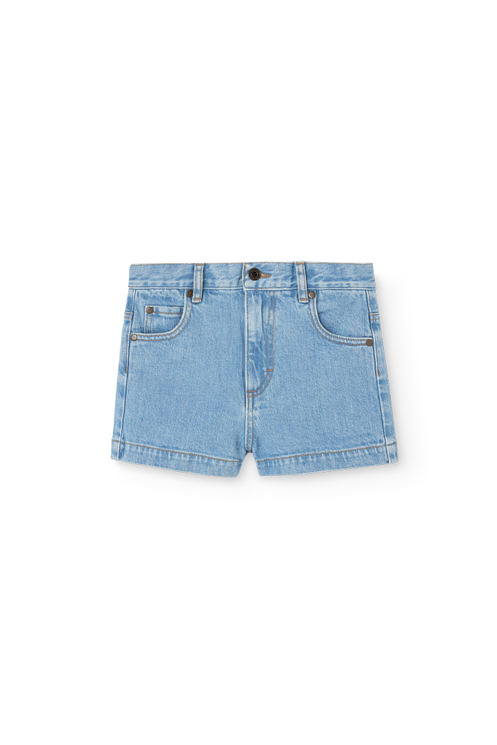 The Animals Observatory Pig Denim Shorts - Soft Blue