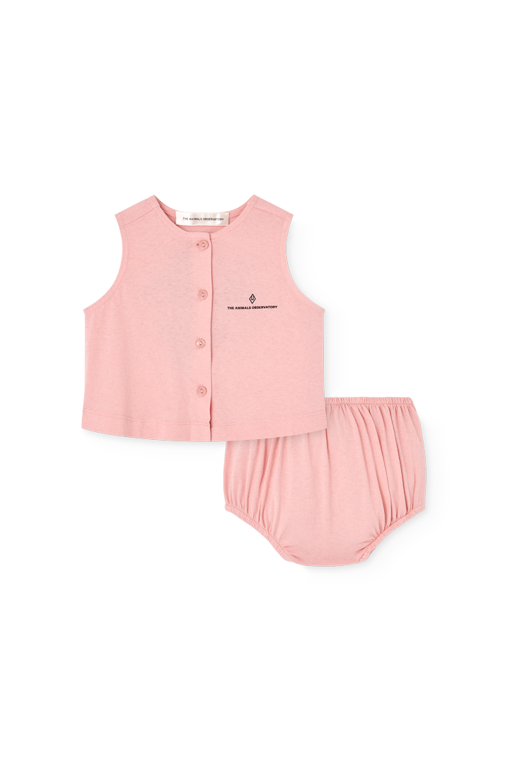 The Animals Observatory Newt Baby Set - Soft Pink