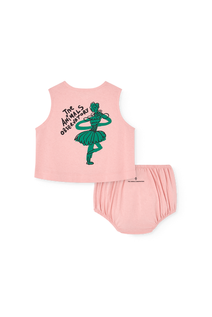 The Animals Observatory Newt Baby Set - Soft Pink