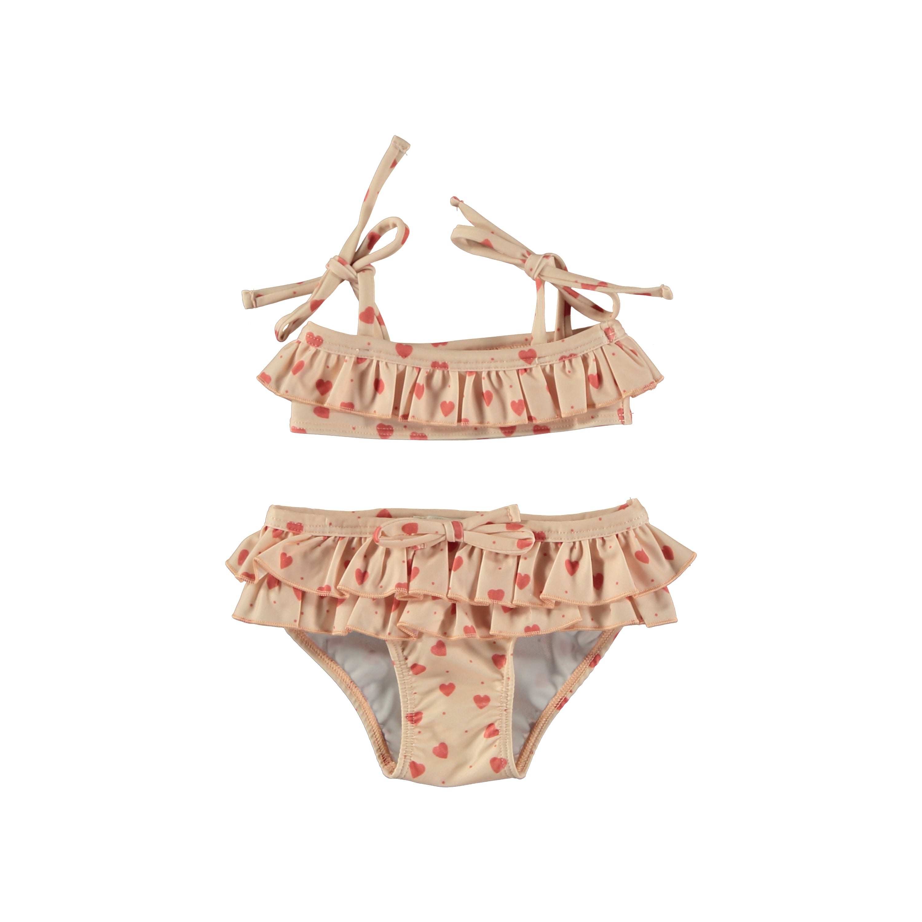Tocoto Vintage Hearts Bikini Set - Pink