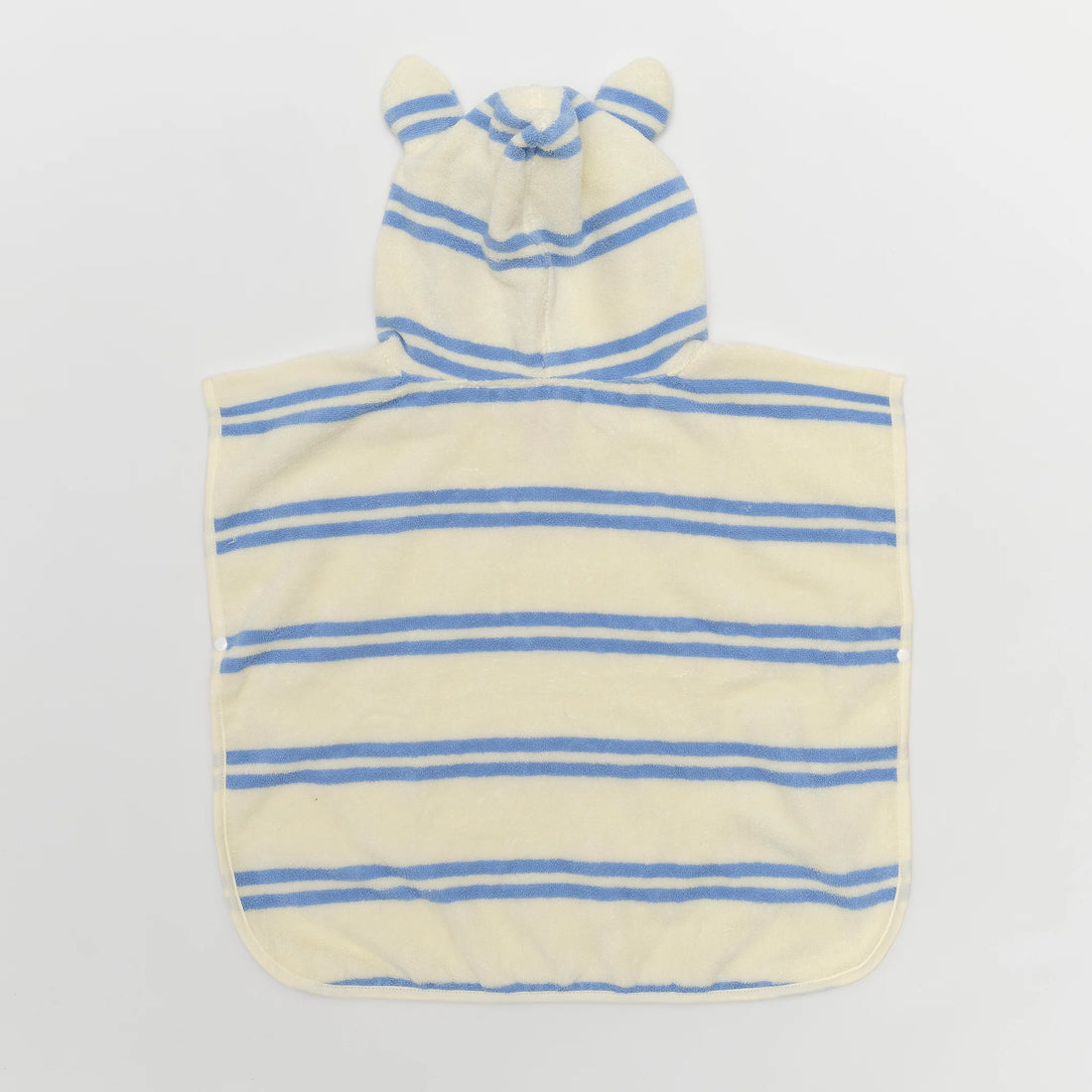 Sunny Life Kids Character Hooded Towel - Sid the Seagull Blue Stripe