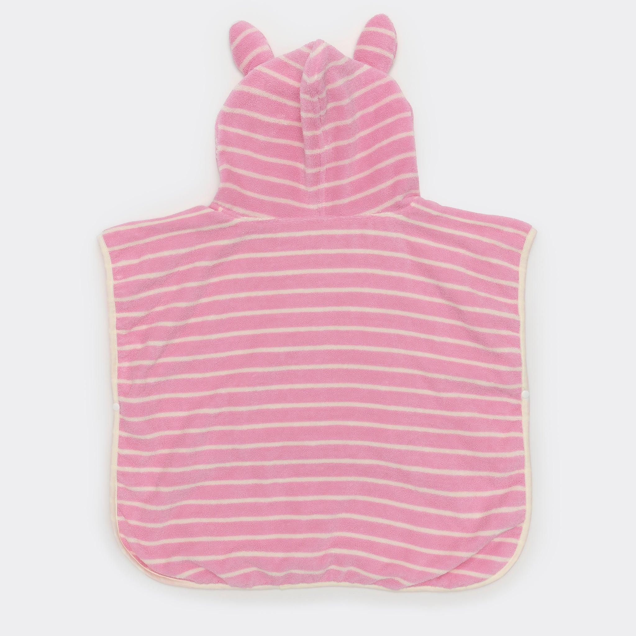 Sunny Life Kids Character Hooded Towel - Cotton Candy Pink Stripe
