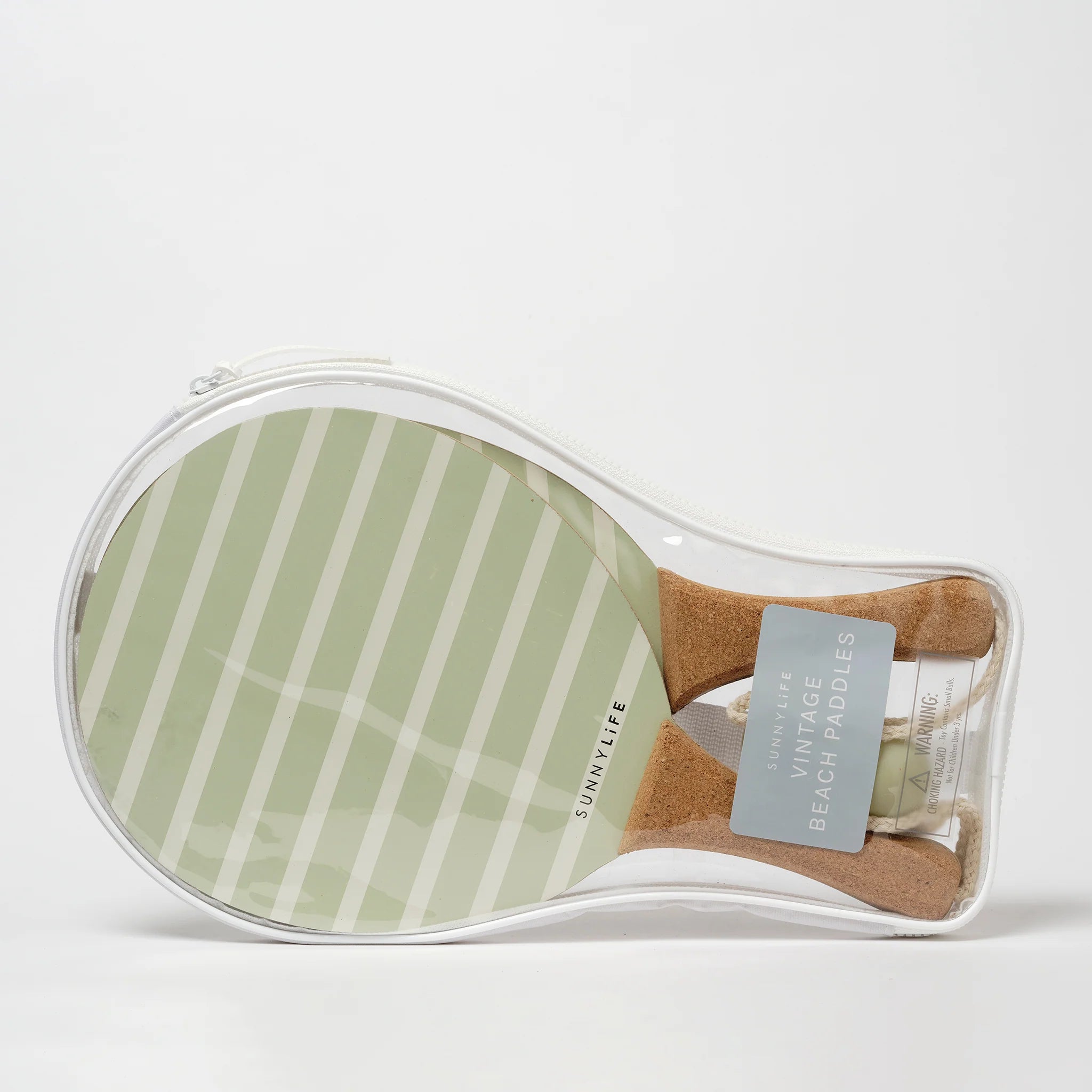 Sunny Life Vintage Beach Paddles - La Palma Sage Stripe