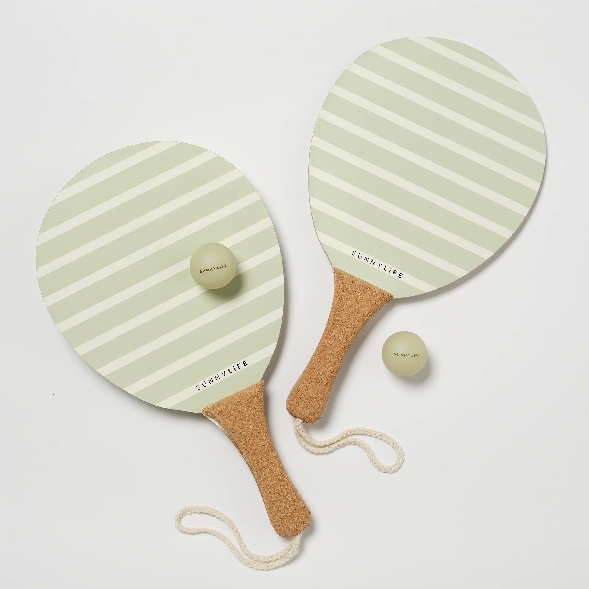 Sunny Life Vintage Beach Paddles - La Palma Sage Stripe