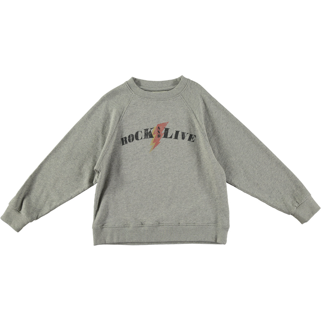 Tocoto Vintage Rock and Live Grey Vigore Sweatshirt