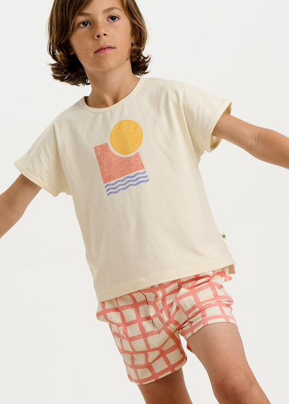 Bonnie Mob Santorini Kids T-Shirt  - Sunset