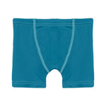 Kickee Pants Boys's Boxer Brief - Cerulean Blue With Summer Sky