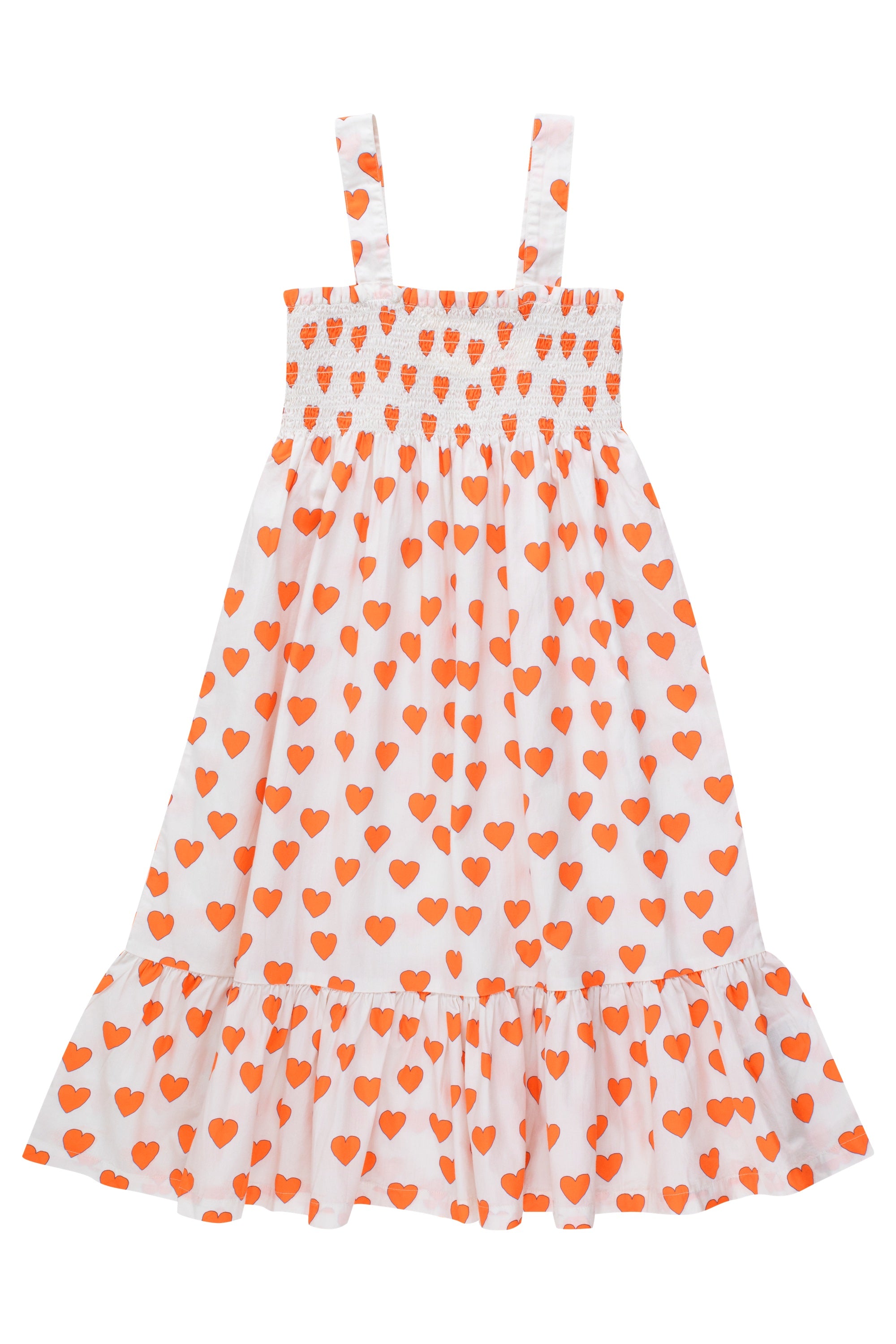 Tiny Cottons Hearts Dress - Off White