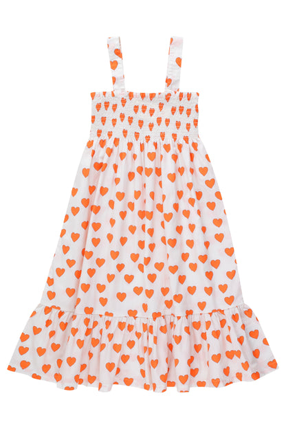 Tiny Cottons Hearts Dress - Off White
