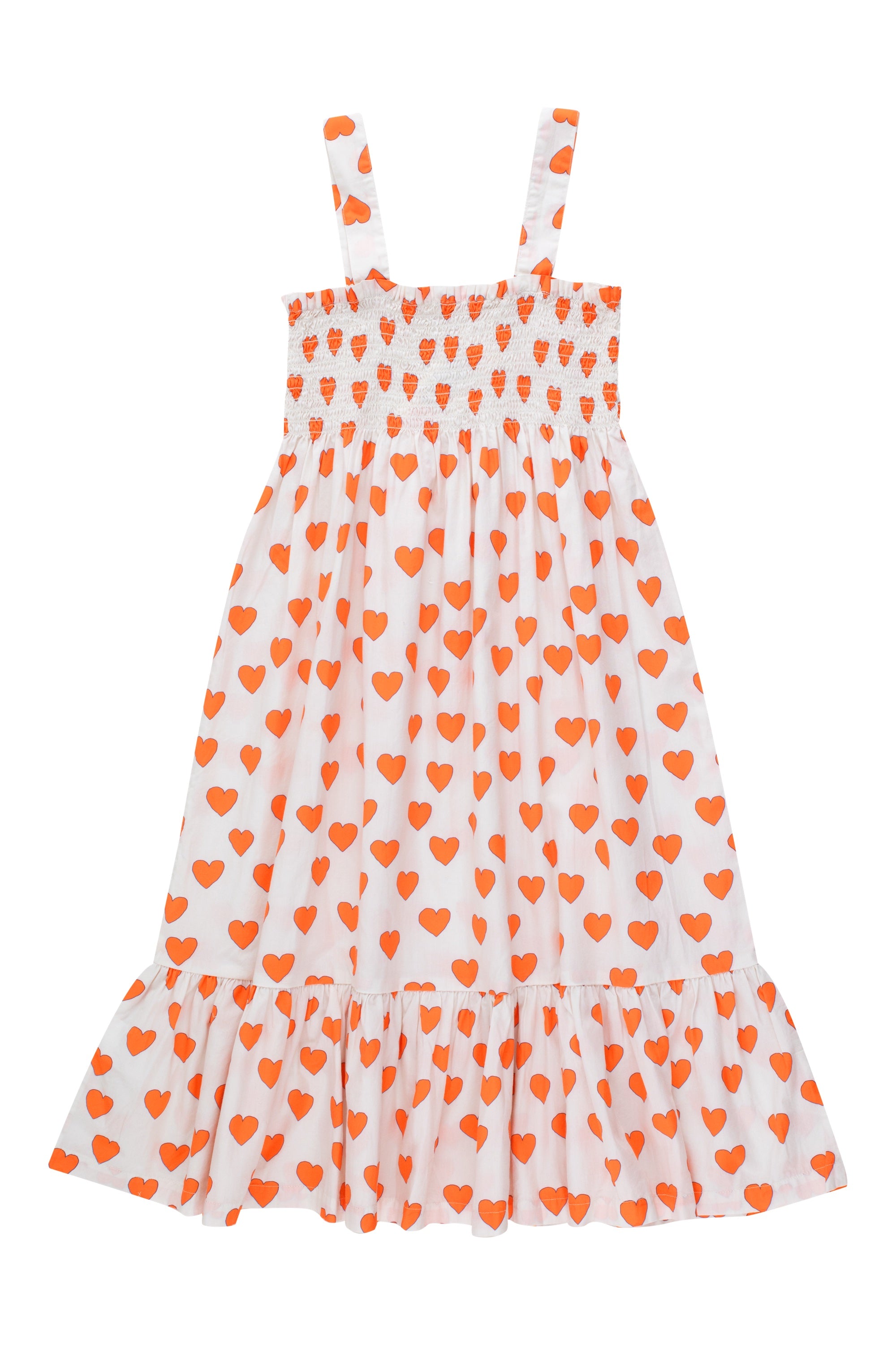 Tiny Cottons Hearts Dress - Off White