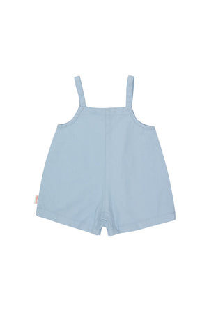 Tiny Cottons Horses Baby Dungaree - Blue-Grey