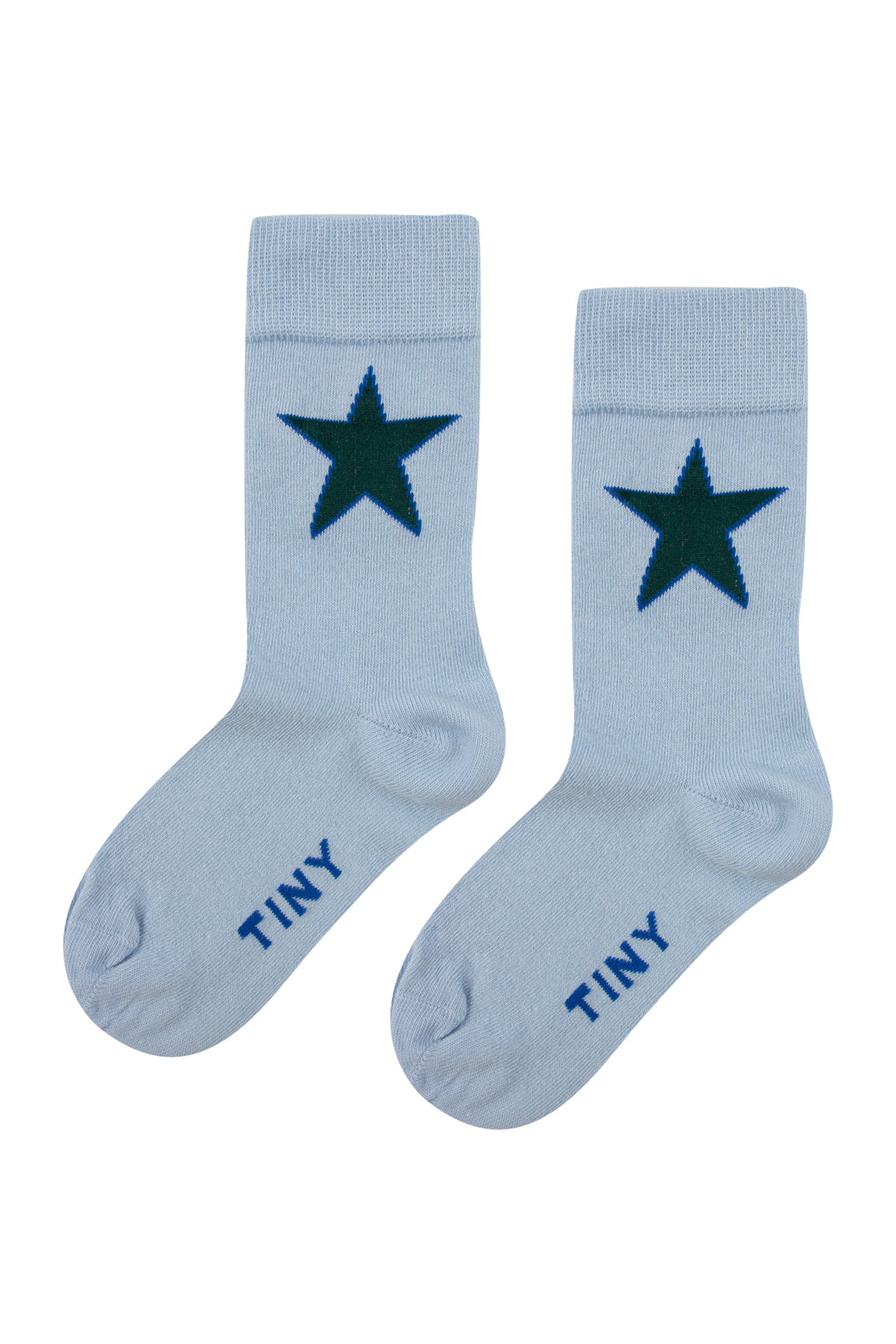 Tiny Cottons Star Medium Socks - Blue Grey