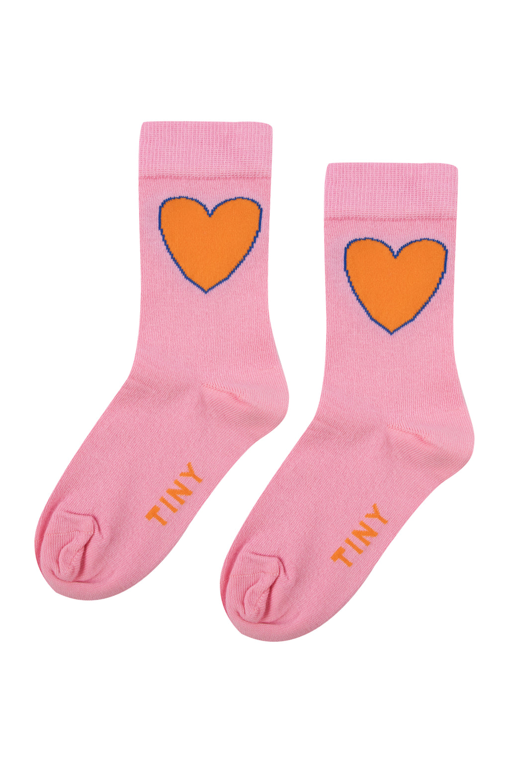 Tiny Cottons Hearts Medium Socks - Pink