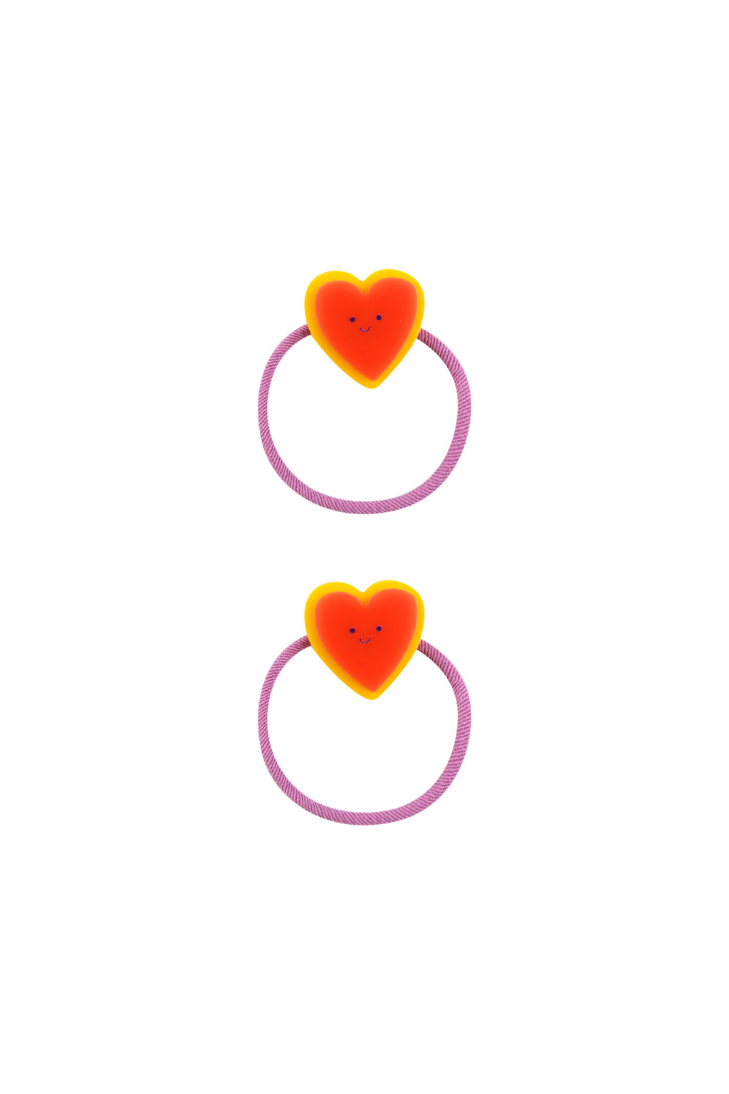 Tiny Cottons Tiny Heart Hair Rubber Set - Summer Red