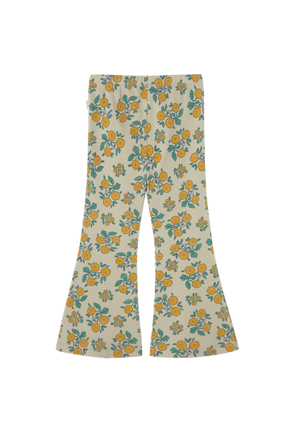 Tiny Cottons Flowers Rib Pant - Dark Vanilla