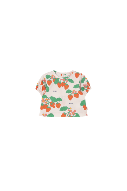 Tiny Cottons Strawberries Baby Shirt - Pastel Pink