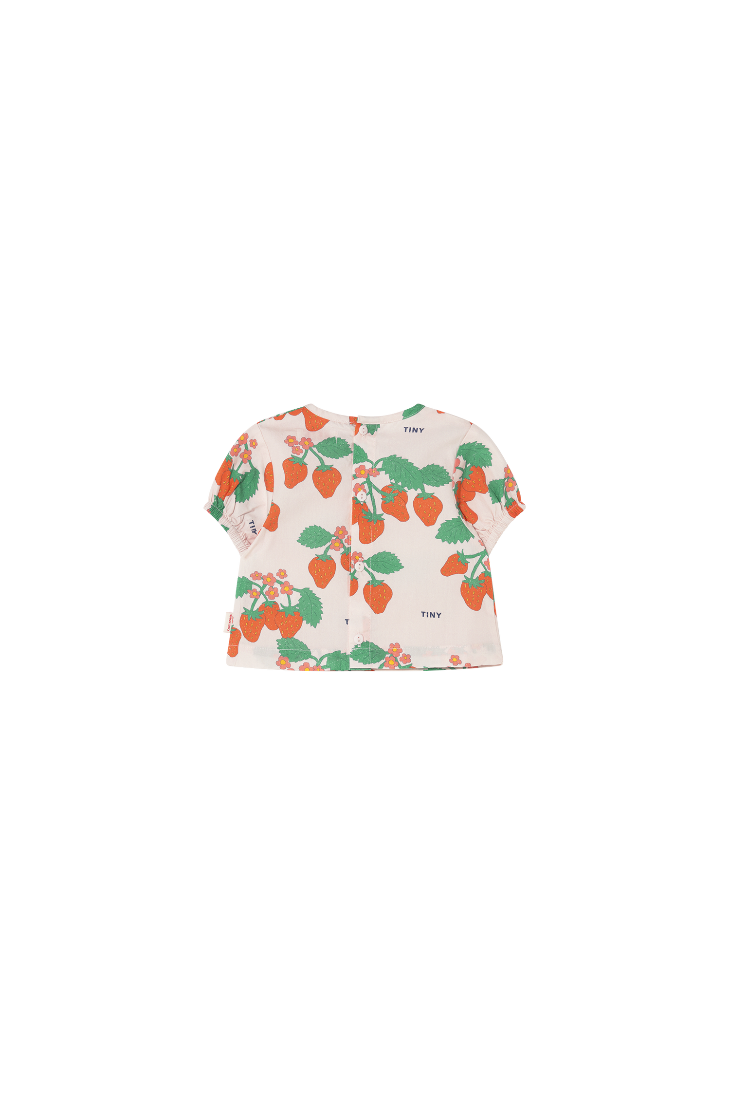 Tiny Cottons Strawberries Baby Shirt - Pastel Pink