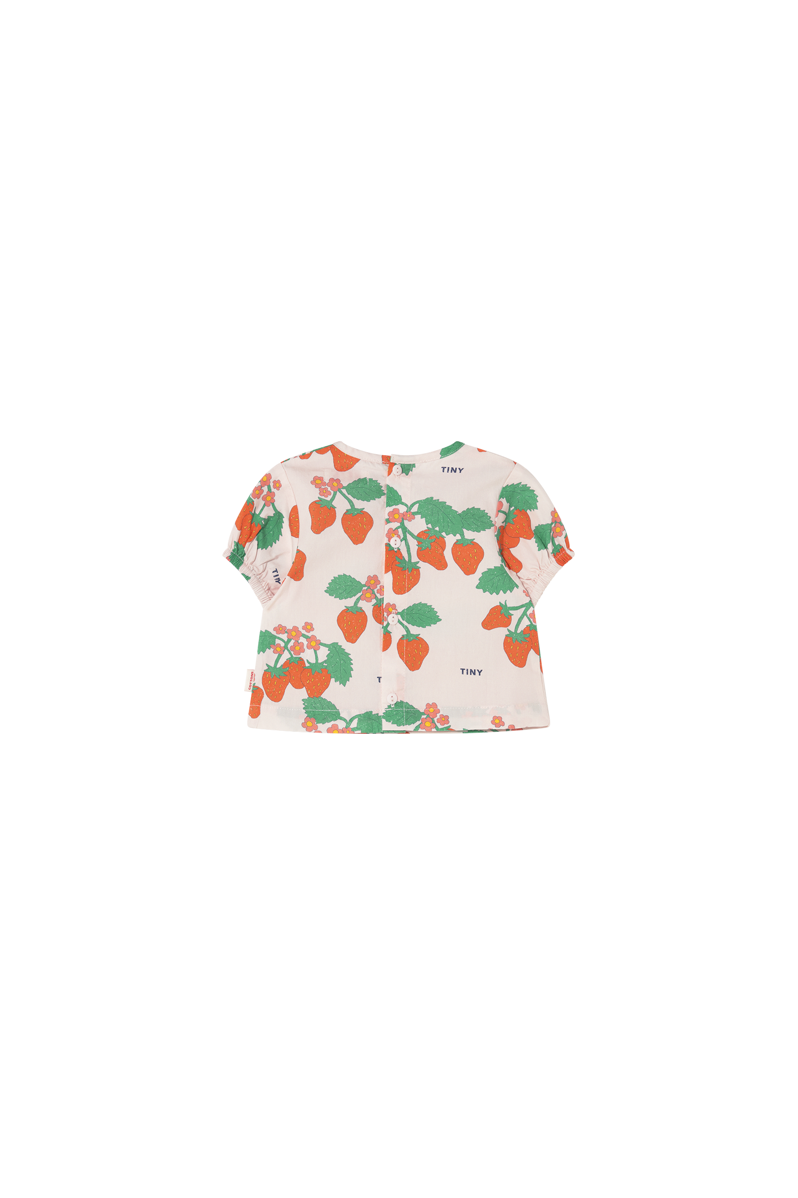 Tiny Cottons Strawberries Baby Shirt - Pastel Pink