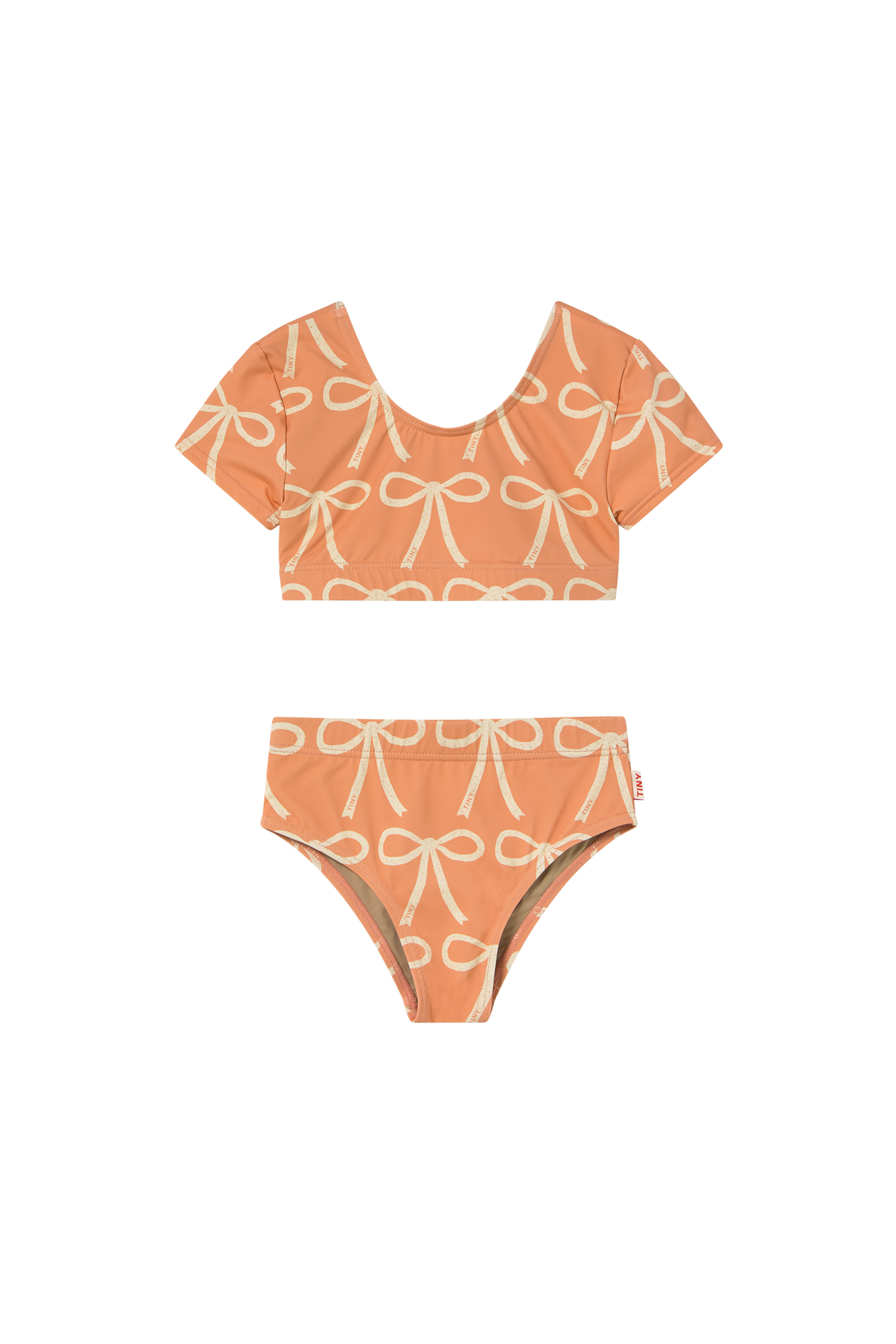 Tiny Cottons Bows Swim Set - Papaya