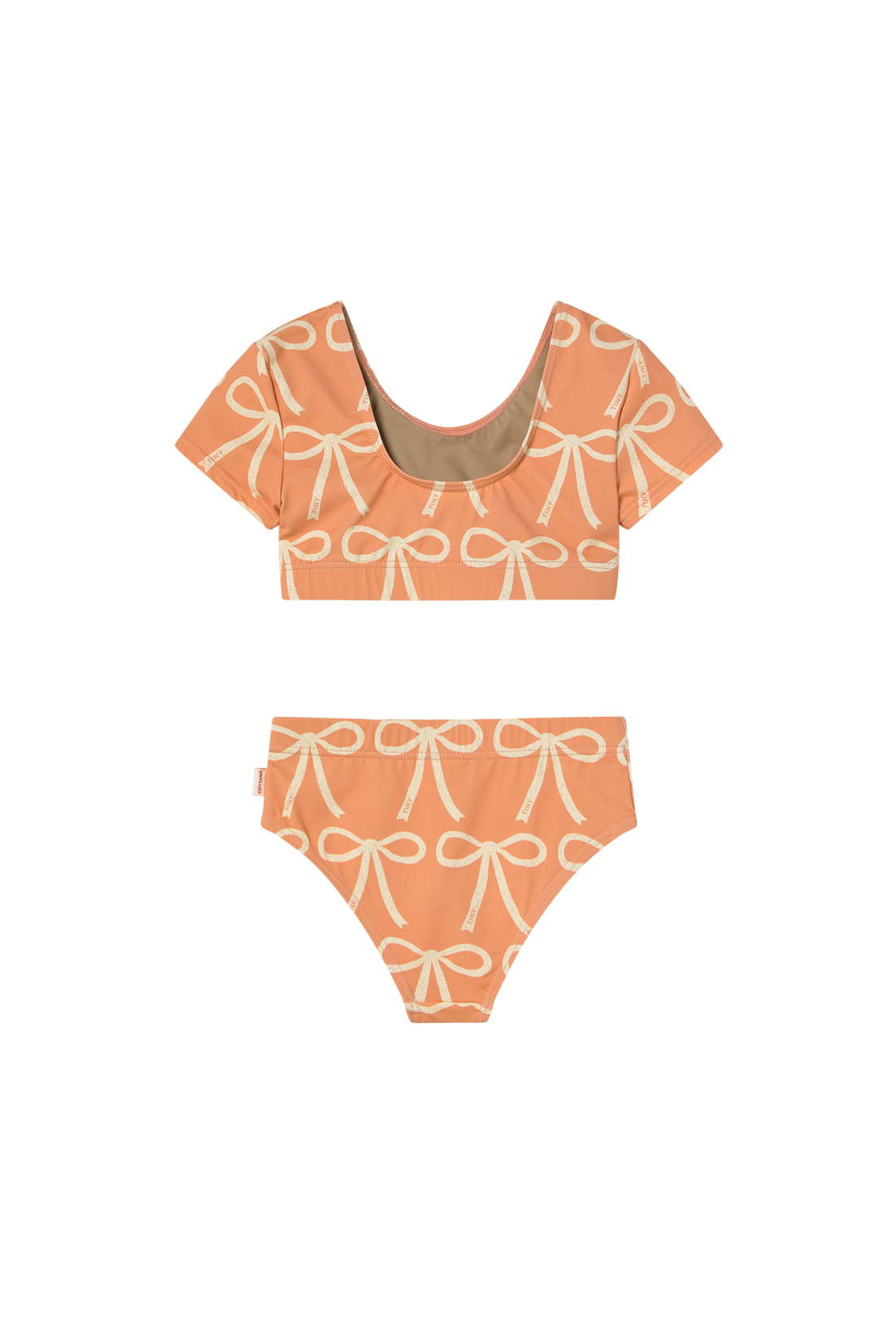 Tiny Cottons Bows Swim Set - Papaya