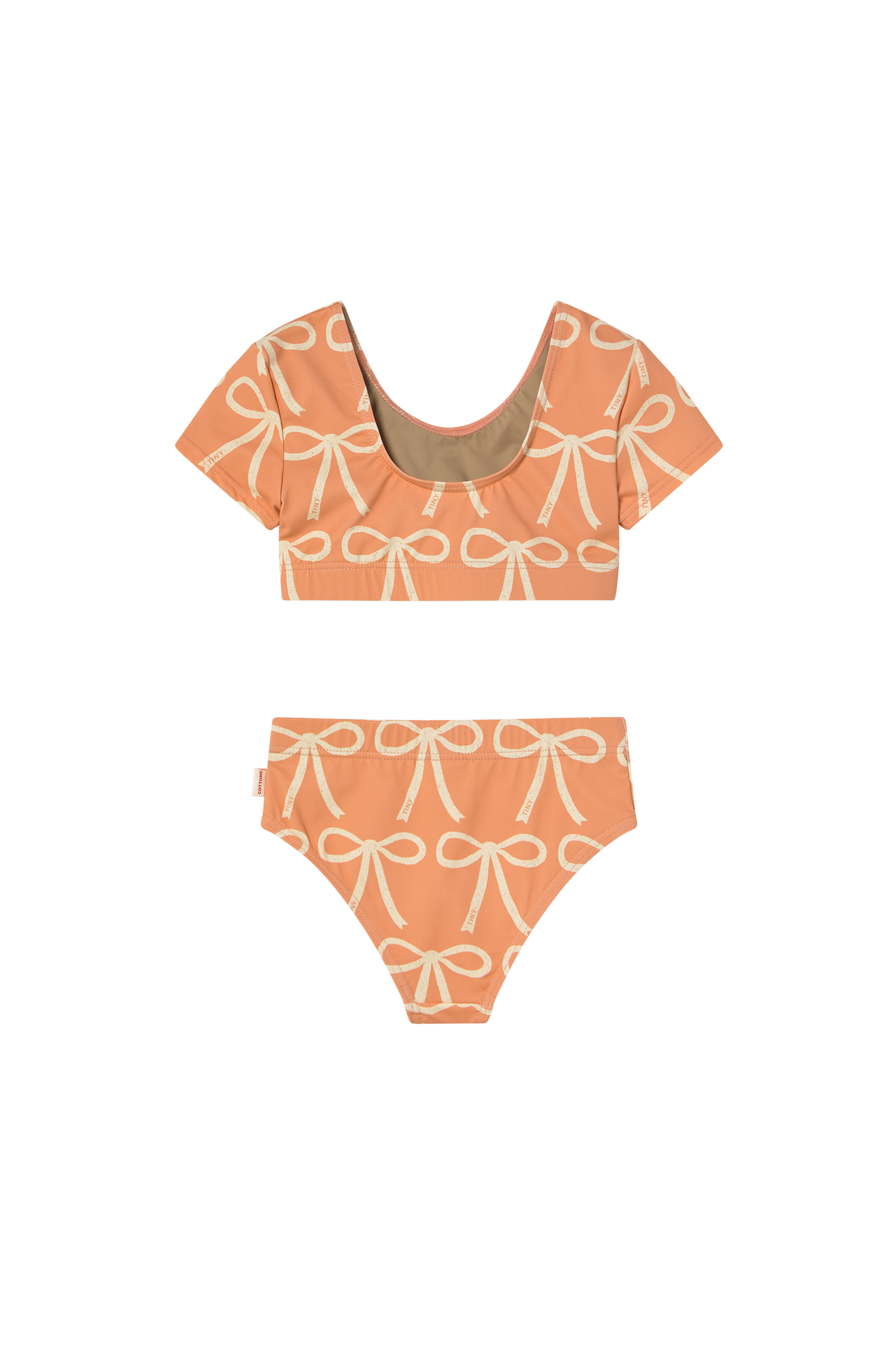 Tiny Cottons Bows Swim Set - Papaya