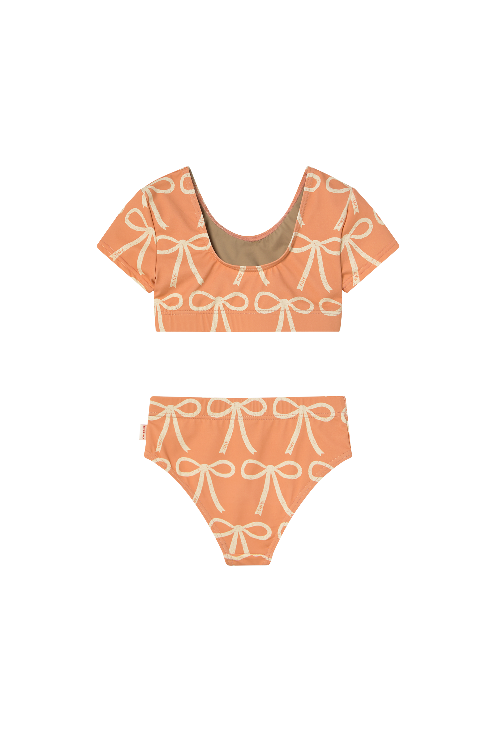 Tiny Cottons Bows Swim Set - Papaya