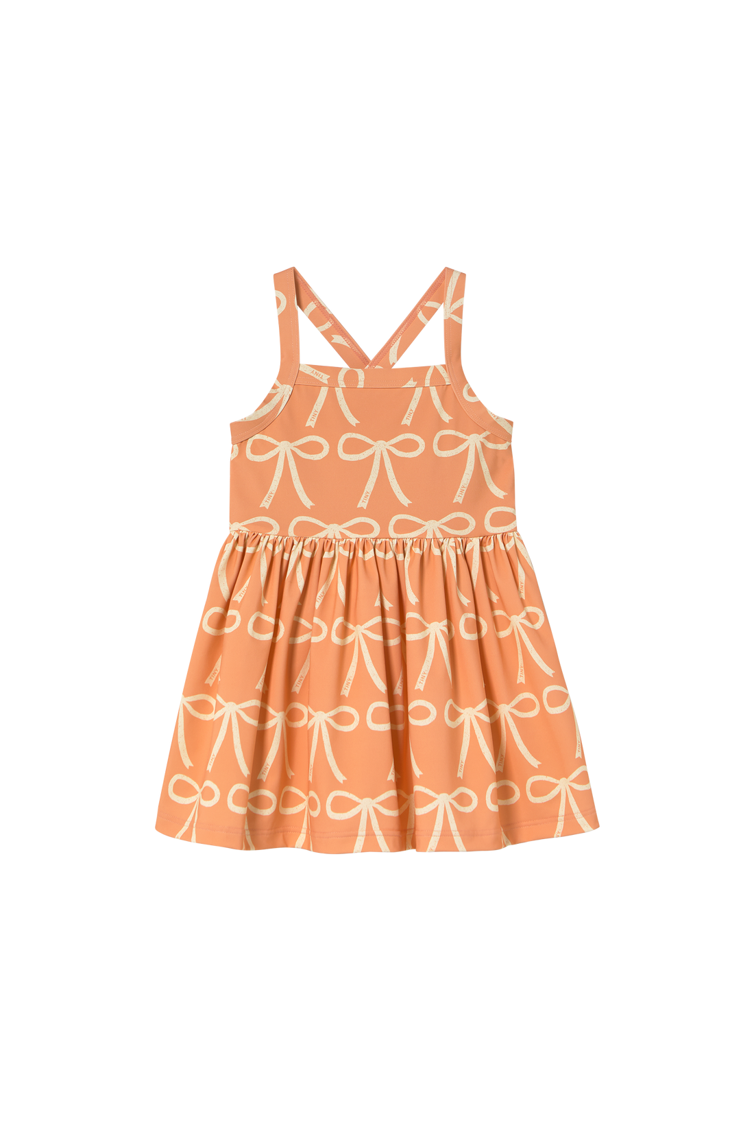 Tiny Cottons Swim Bows Dress - Papaya