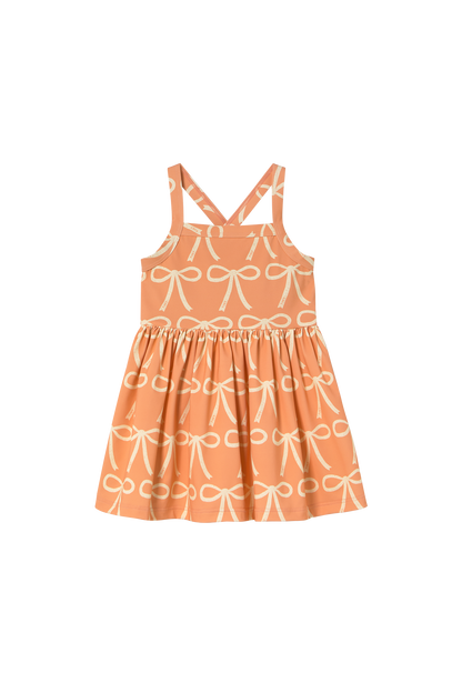 Tiny Cottons Swim Bows Dress - Papaya
