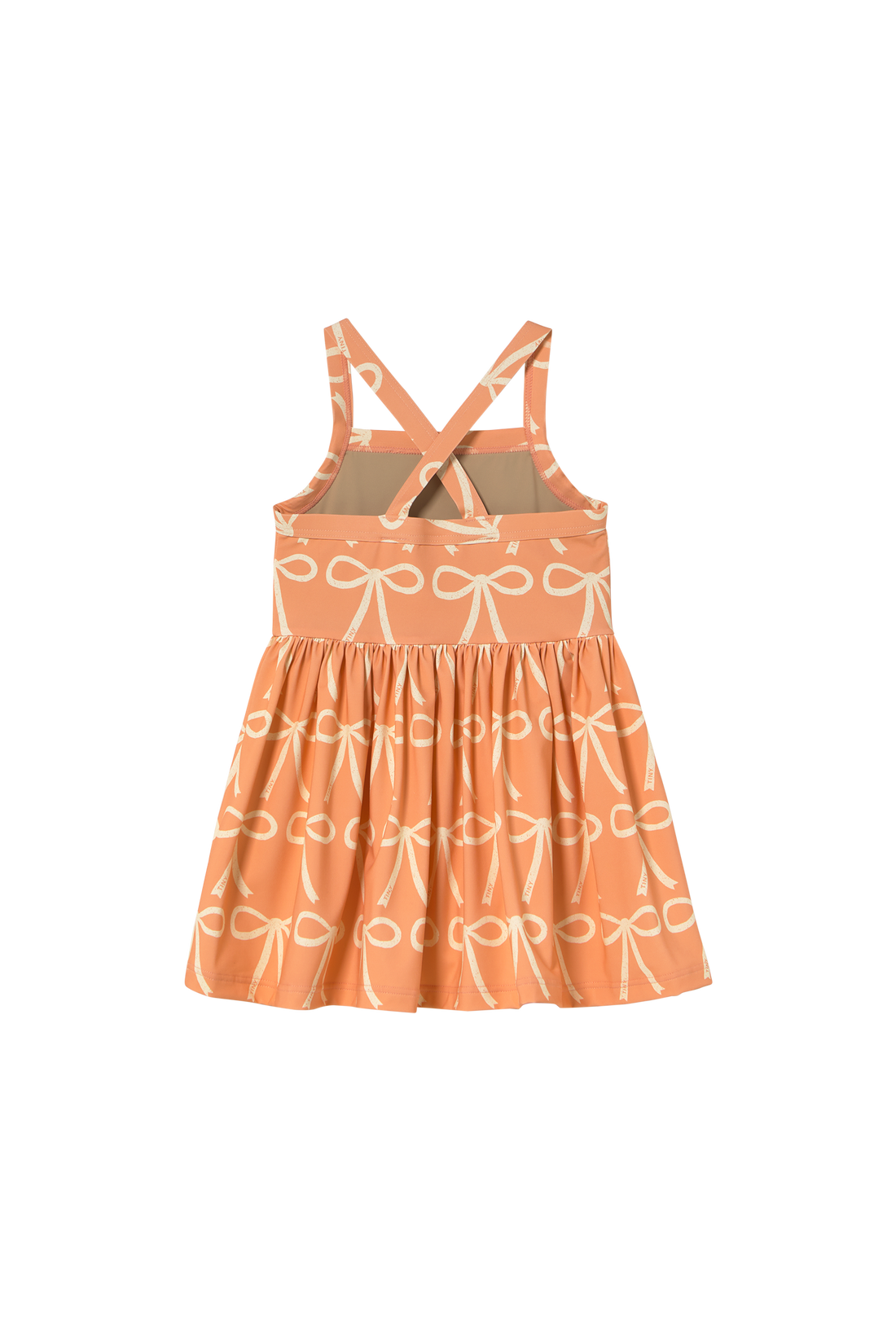 Tiny Cottons Swim Bows Dress - Papaya