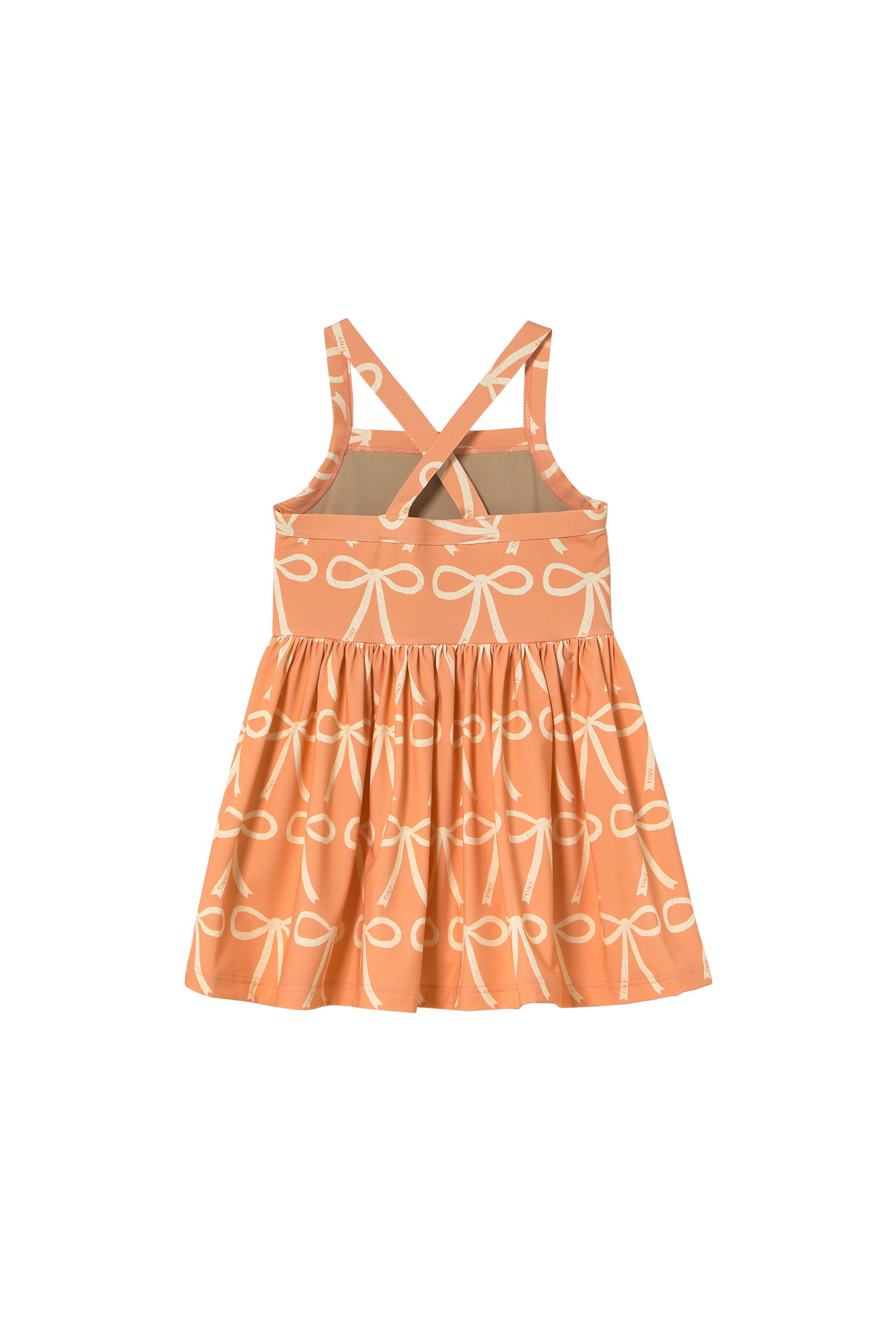 Tiny Cottons Swim Bows Dress - Papaya