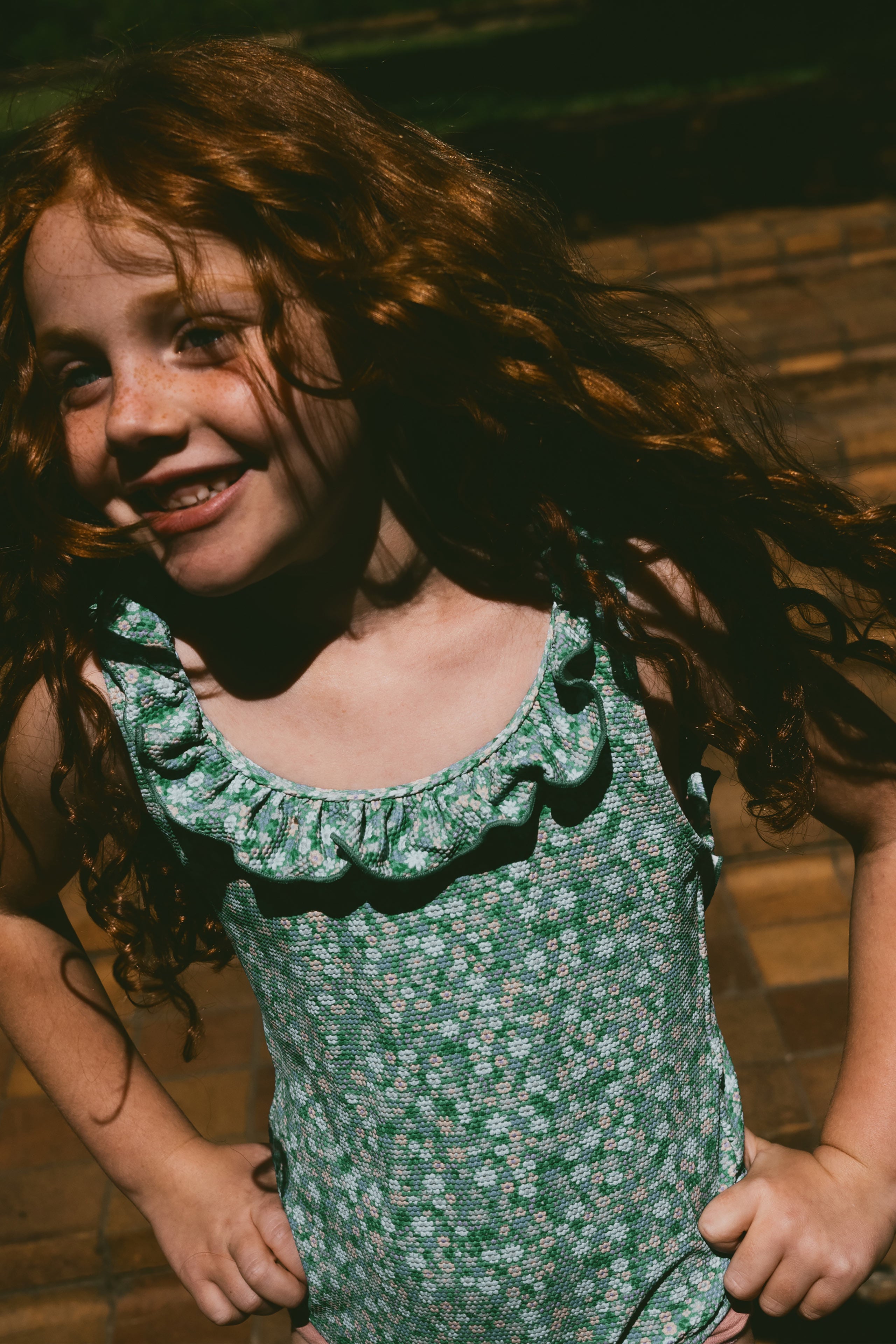 Tiny Cottons Garden Swimsuit - Emerald