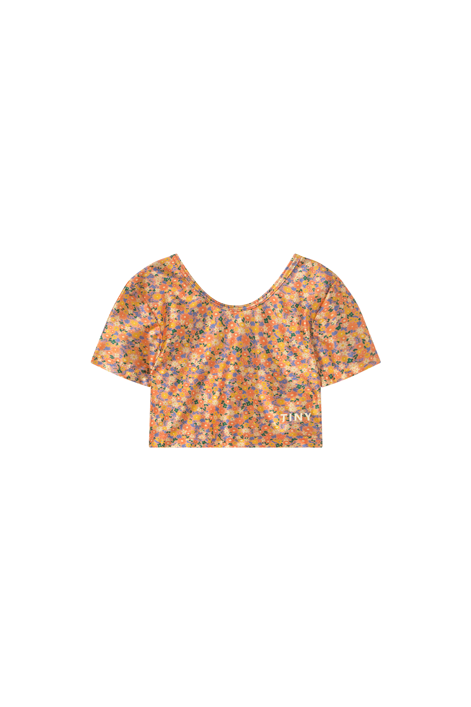 Tiny Cottons Garden Crop Top - Papaya